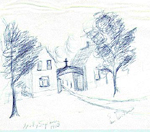 Holy Sepulchre Cemetery -- Cemetery in 1913, as illustrated by Edna Wickens