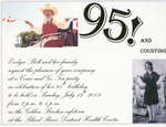 95! And counting, Evelyn Bell Birthday Invitation, Blind River, 2009