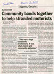 Blind River Community Bands Together To Help Stranded Motorists, 2002