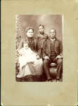 Photograph of Rev. and Mrs. Wright and Family signed to Mrs. Mary Bell [n.d.]