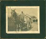 Photograph of Charles Bell with Horse and Cart, St. Catharines [n.d.]