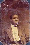 Tintype of Man Smoking a Cigar [n.d.]