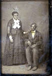 Tintype Portrait of African American Couple [n.d.]