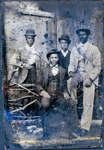 Signed Tintype of African American Men in Derby Hats [n.d.]