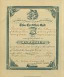 Marriage Certificate - Thomas Cowan & Annie Easling, 1884