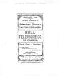 Bell Telephone Co. of Canada - 1896