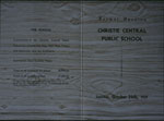Opening of the New Chirstie Central School
