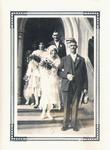 Hazel Agnes Hamilton and Robert W. Watts, wedding photograph