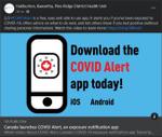 July 31: Canada launches COVID Alert, an exposure notification app