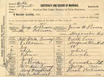 Robert Blake Gurney and Edith Carr, Marriage certificate