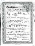 George E. Farrell and Adelaide Florence Mastin, Marriage certificate