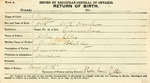 Mary Ellis, Birth Registration. Daughter of John Ellis and Anna Blakley.
