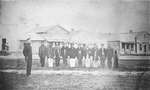 Photograph of militia, King Street East, Colborne, Cramahe Township