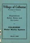 Colborne Water Works System, March 1932