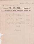 Cramahe Council Accounts, Lumber Products Invoice, E.R. Diamond, 16 July 1907