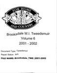 Brooksdale WI Tweedsmuir Community History: 2001-2002