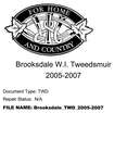 Brooksdale WI Tweedsmuir Community History: 2005-2007