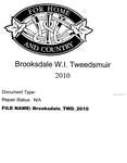 Brooksdale WI Tweedsmuir Community History: 2010