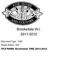 Brooksdale WI Tweedsmuir Community History, 2011-2012