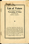 Foley Voters List 1939
