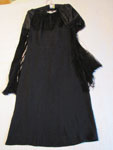 Long Black Dress With Fringe, Circa 1930
