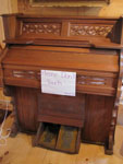 Wooden Pump Organ and Stool, Circa 1925