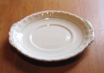 Small White Oval Plate, Circa 1940