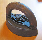 Sad Iron #3 With Wooden Handle, Circa 1930