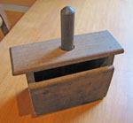 Wooden Butter Press/Mold(grooved bottom on press), Circa 1910