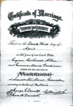 Marriage Certificate, Cyrus Allen and Emma Gardiner,Sault Ste. Marie, 1914