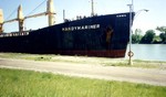 Welland Ship Canal - upbound lake freighter Handy Mariner 