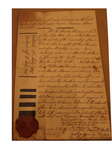 Declaration from Zion Lodge, No. 10, Lower Canada, dated 1801.