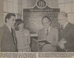Unveiling of a plaque "The Niagara Library"