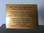 Plaque From the Niagara on the Lake Public Library Recognizing the Donors of Apple Trees to the Library