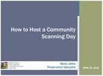 How to host a Community Scanning day