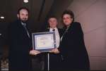 Art Rhyno and Rosemary Kavanagh receive 2000 OLITA award for VisuNews