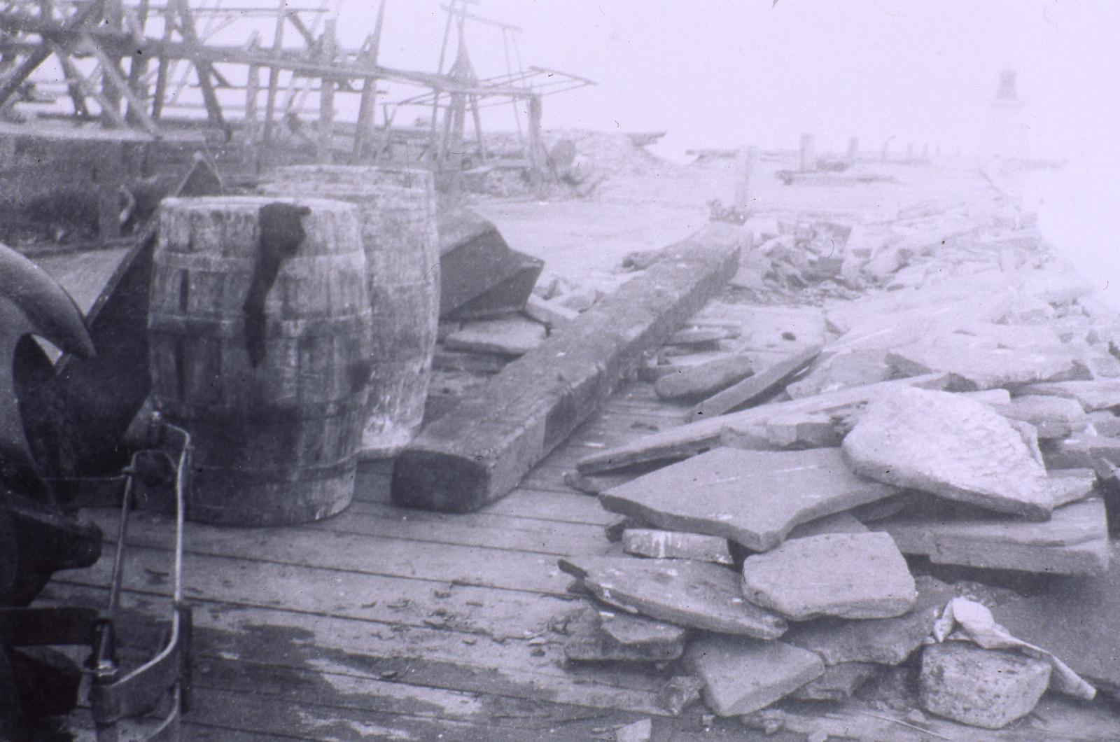 Dundas Shale on Pier (Provided by Bronte Historical Society)