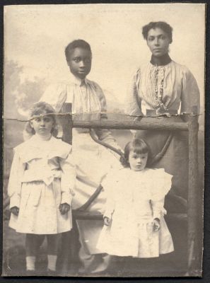 An unidentified black female "servant" on the Erchless Estate in Oakville. Courtesy the Oakville Museum.
