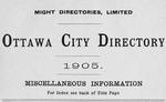 1905 Ottawa City Directory