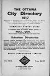 1917 Ottawa City Directory