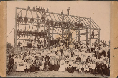 Barn Raising Party Richmond Hill Public Library Digital Collections