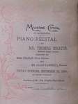 Teresa Vanderburgh's Musical Scrapbook #1 - Musical Circle Piano Recital Program