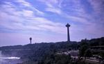 The Seagram Tower and the Skylon Tower in Niagara Falls, Ontario