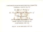 Chiefswood Museum Restoration Invitation