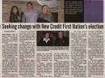 "Seeking change with New Credit First Nation's election"