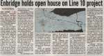 "Enbridge holds open house on Line 10 project"