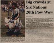 "Big crowds at Six Nations 20th Pow Wow"