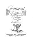 1913 Marketing Booklet For The Brantwood Survey, Town of Oakville by the Cumberland Land Co. Ltd.