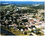 Aerial View of Thessalon and Area, circa 1960