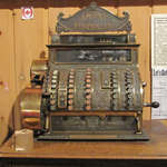 Cash Register Mounted on Cabinet from Palace Theatre, Blind River